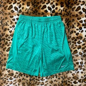 Nike Dri-FIT Green Athletic Shorts men’s medium green
